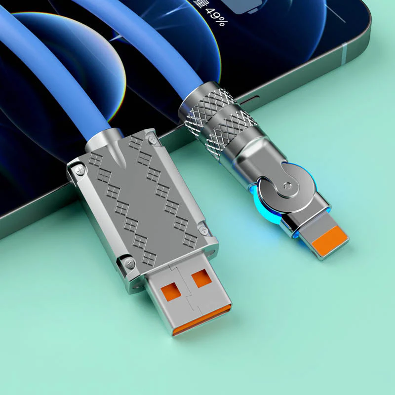 180° Anti-Break Fast Charge Data Cables(120W) - Image 10