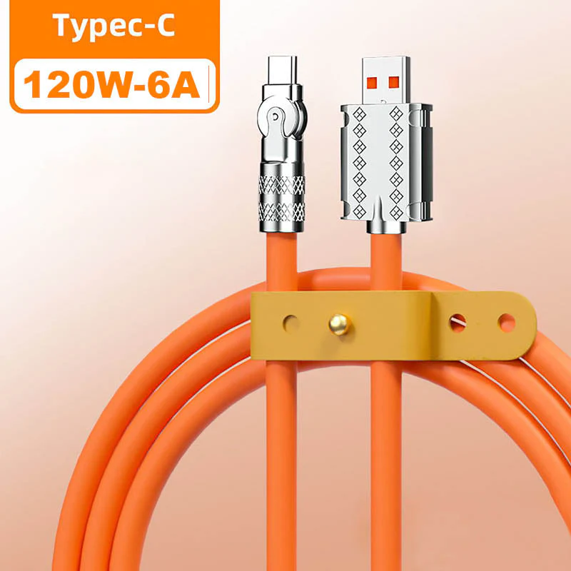 180° Anti-Break Fast Charge Data Cables(120W) - Image 7