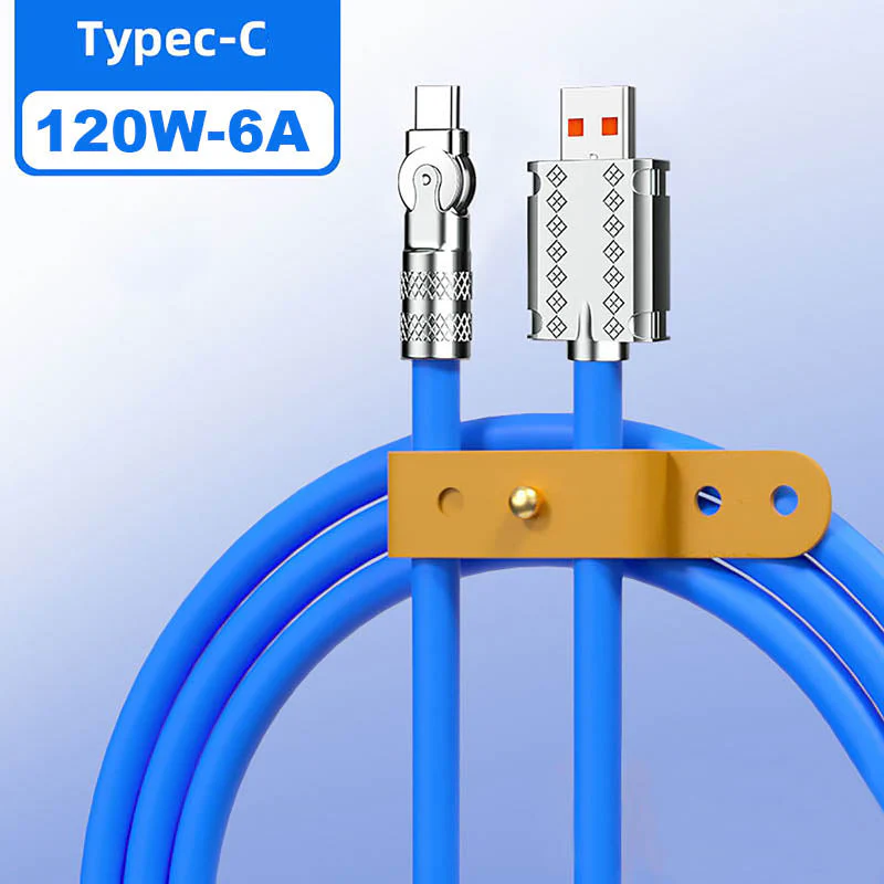 180° Anti-Break Fast Charge Data Cables(120W) - Image 8