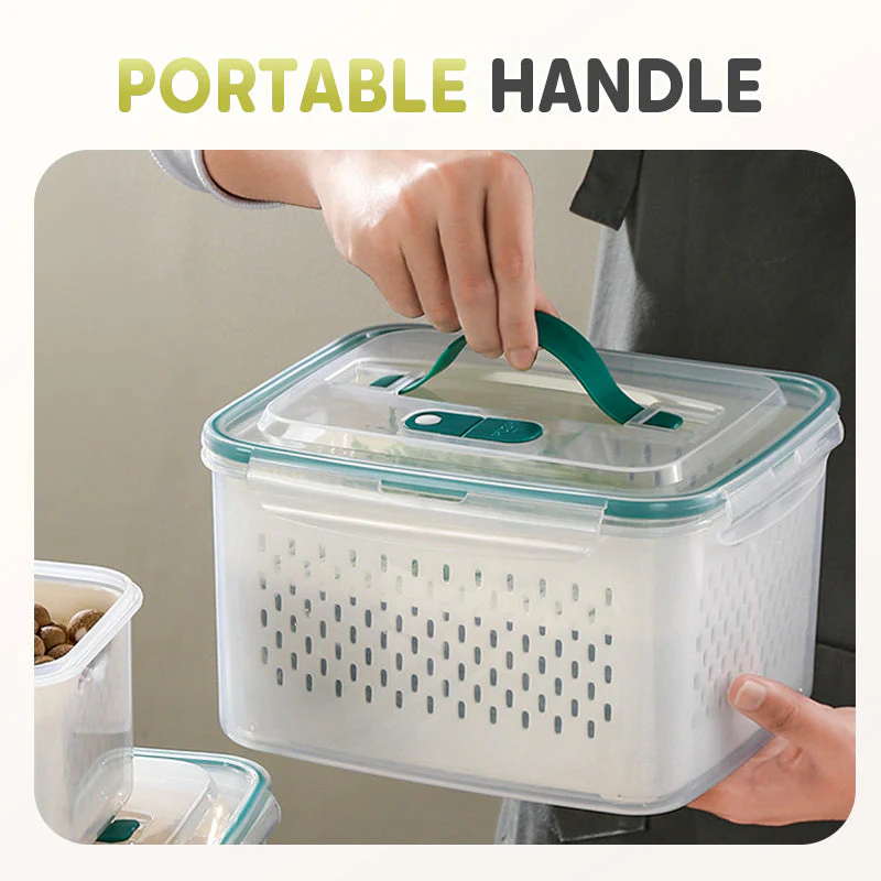2 in 1 Draining Fresh-Keep Food Container - Image 5
