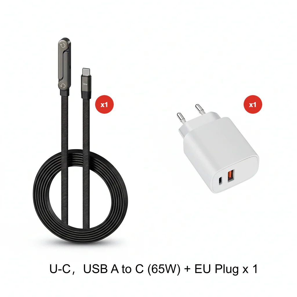 240W Fast Charging Cable with Adjustable Phone Stand - Image 13
