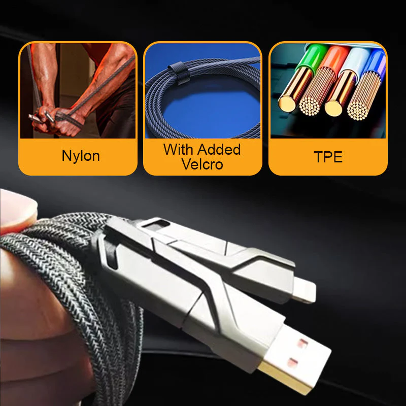4-in-1 Fast Charging & Data Sync Charger Cord - Image 9