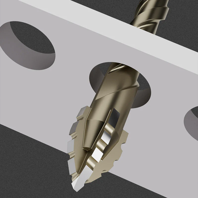 Four-Flute Sawtooth Eccentric Drill Bit 4-PCS Set - Image 6