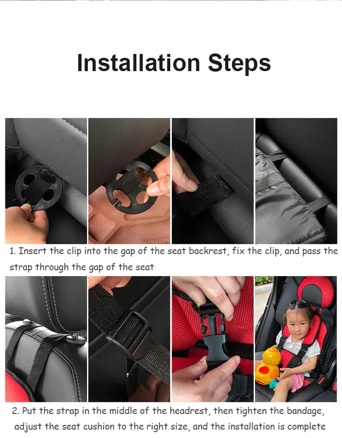 Child car seat Simple portable car seat belt - Image 3