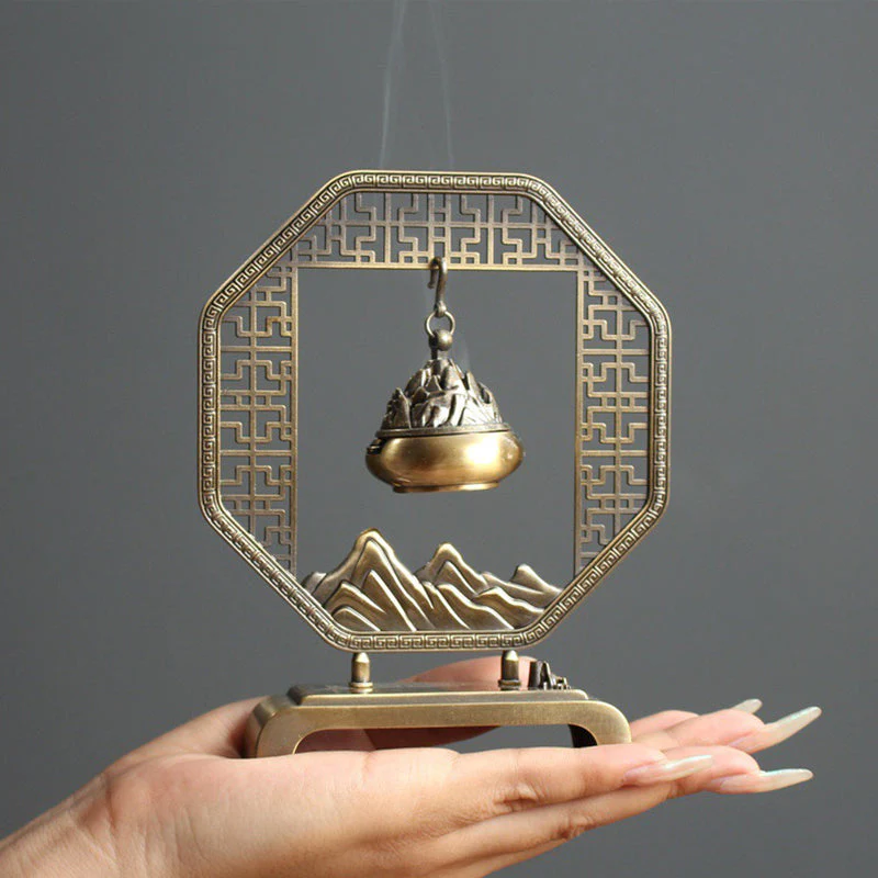 Auspicious Fortune Incense Burner (complimentary sandalwood incense) - Image 5