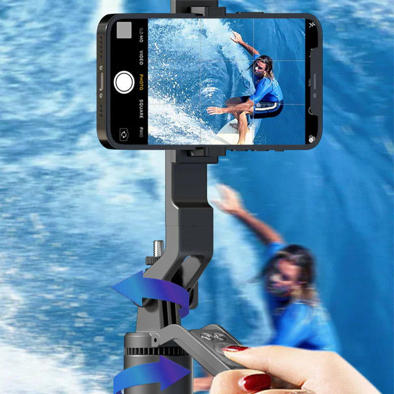 Aluminum Alloy 360-Degree Rotating Selfie Anti-Shake Tripod - Image 2