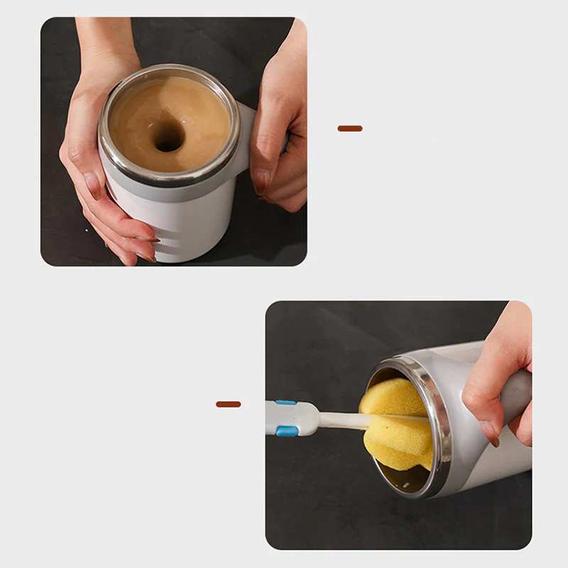 Automatic Magnetic Stirring Coffee Mug with Lid - Image 12