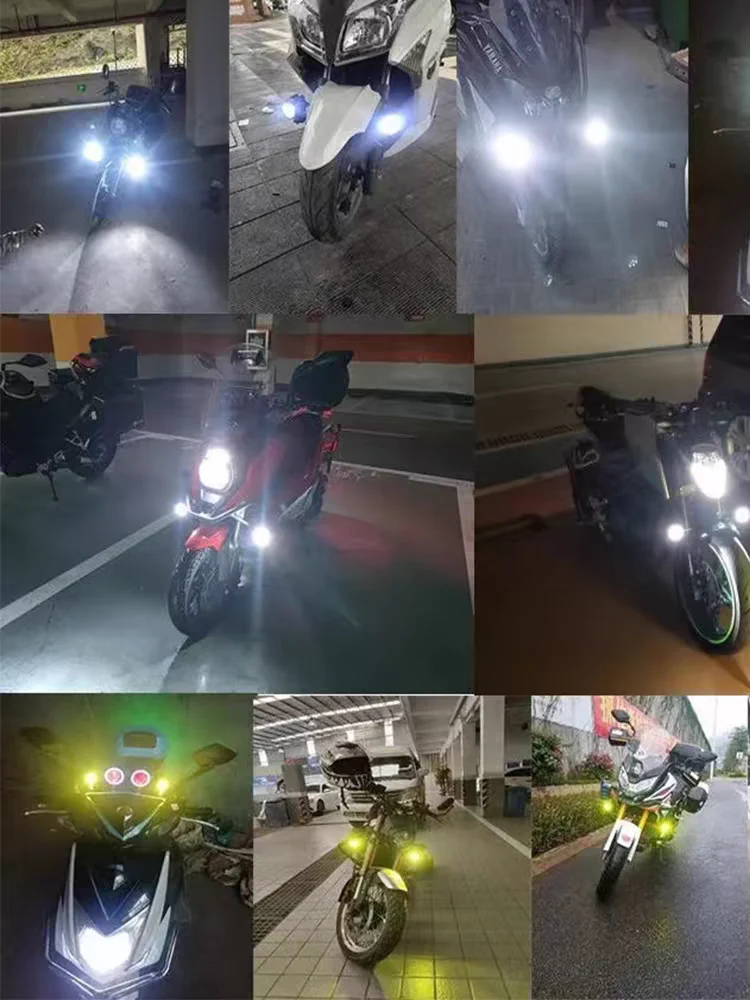 Universal Motorcycle LED Strong Light High and Low Beam Spotlight - Image 14