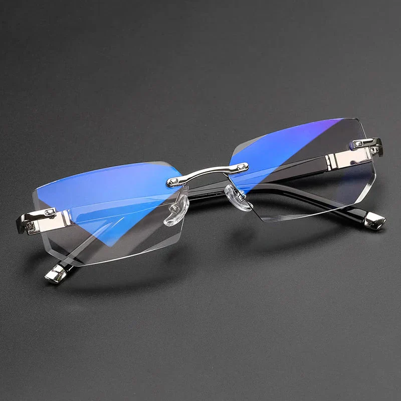 Blue Light Blocking Rimless Reading Glasses for Presbyopia - Image 4