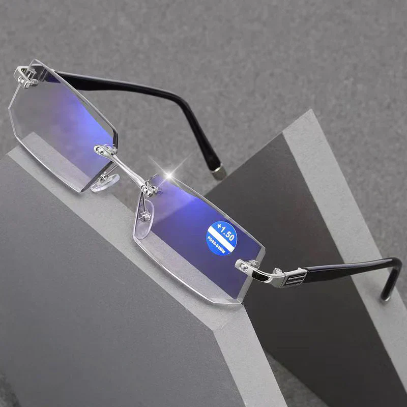 Blue Light Blocking Rimless Reading Glasses for Presbyopia - Image 6