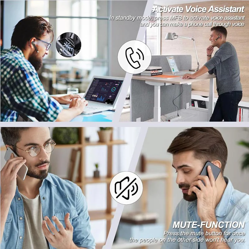 Upgrade Business Wireless Bluetooth Earphone - Image 8