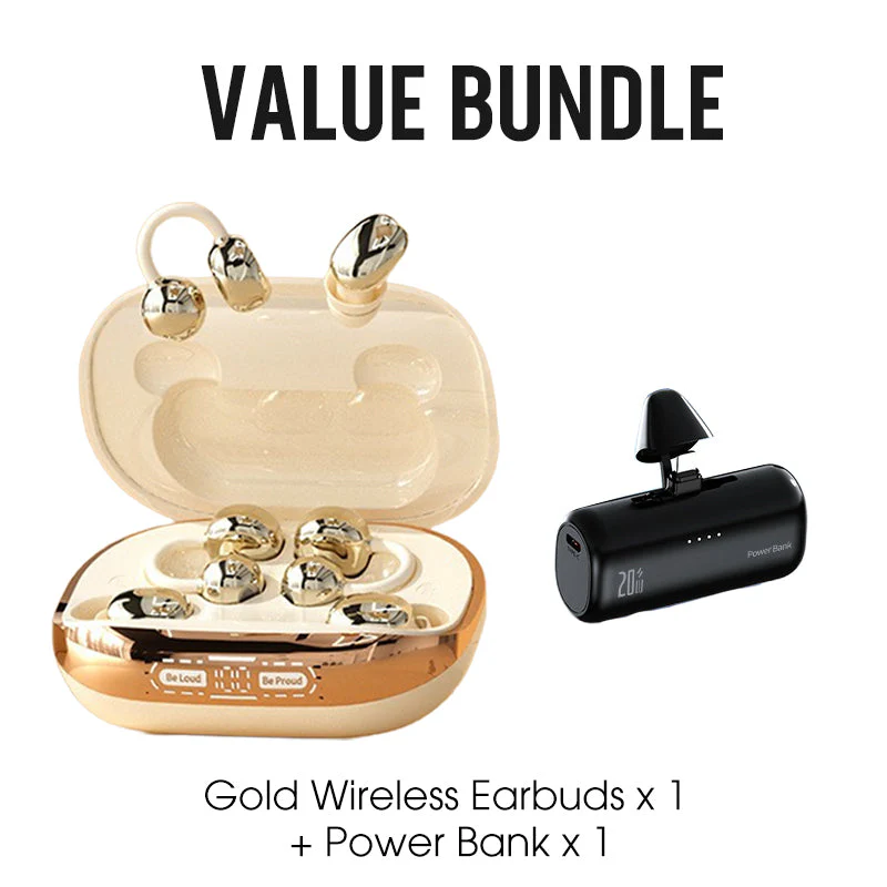 Bluetooth 6.0 Clip-On & In-Ear Wireless Earbuds - Image 12