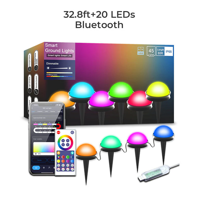 Bluetooth-Controlled Outdoor Ground String Lights - Image 11