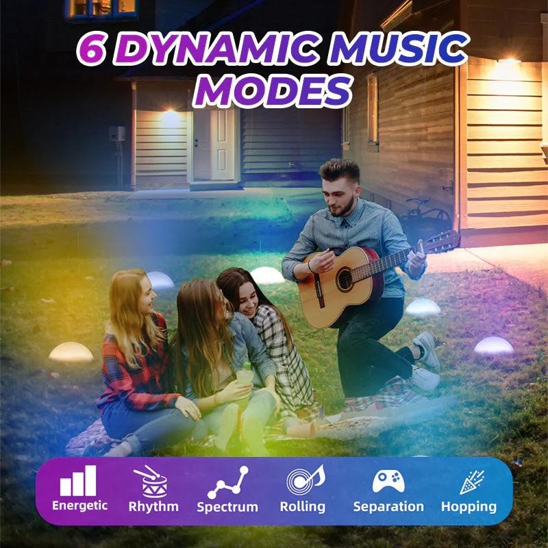 Bluetooth-Controlled Outdoor Ground String Lights - Image 2