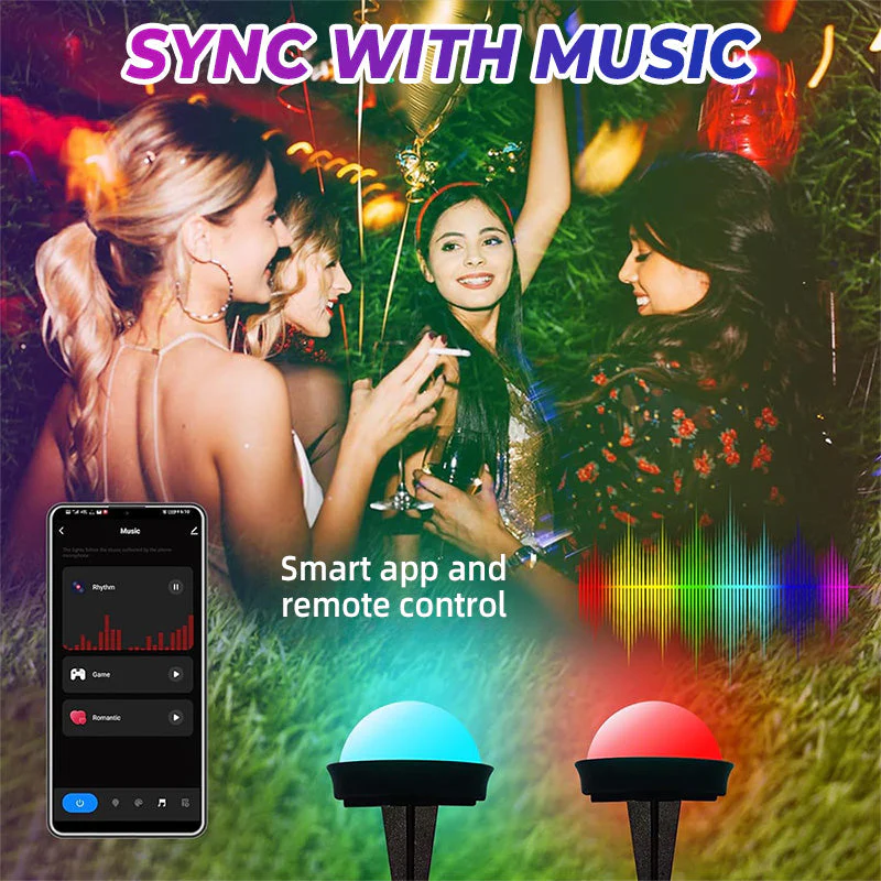 Bluetooth-Controlled Outdoor Ground String Lights - Image 5