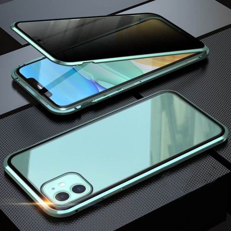 ✨ LAST DAY SALE 50% OFF ✨Magnetic iPhone case with privacy glass and metal frame - Image 6