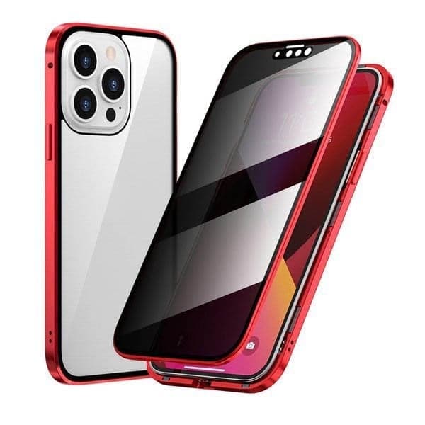 ✨ LAST DAY SALE 50% OFF ✨Magnetic iPhone case with privacy glass and metal frame - Image 4