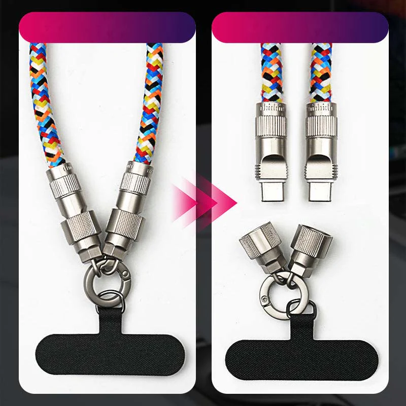 ⚡2-in-1 Phone Lanyard Charging Cable - Image 2