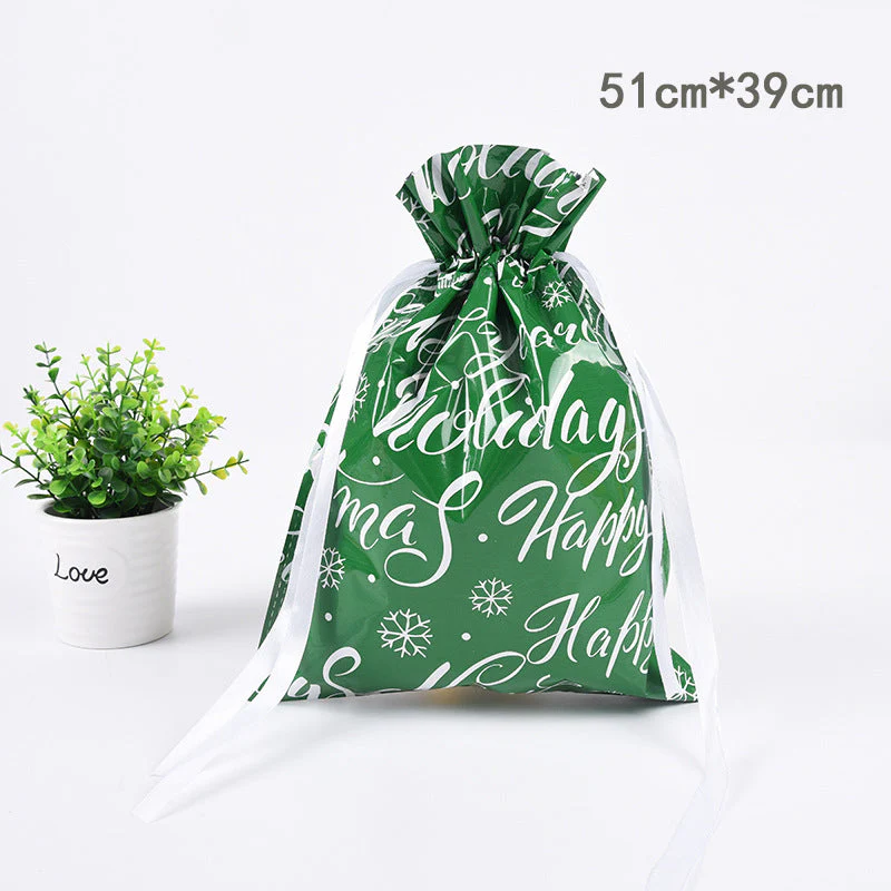🎅Christmas Sales🎄Drawstring Christmas Gift Bags (Biodegradable) - Image 36