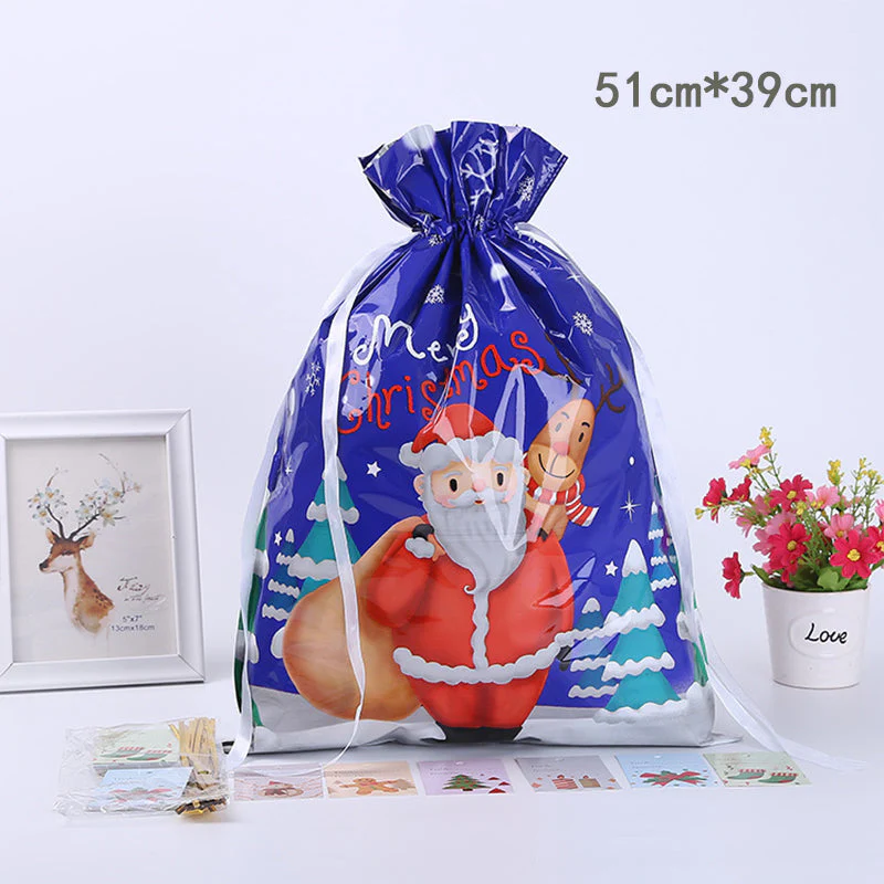 🎅Christmas Sales🎄Drawstring Christmas Gift Bags (Biodegradable) - Image 37