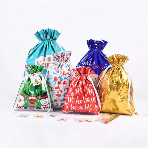 🎅Christmas Sales🎄Drawstring Christmas Gift Bags (Biodegradable) - Image 52
