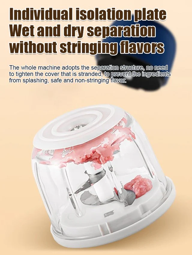 🔥HOT SALE 49% OFF🔥Cordless Multifunctional Mini Electric Garlic Chopper - Image 4