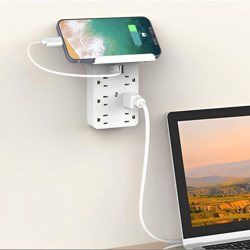 Compact Multi-Outlet Power Strip with USB - Image 3