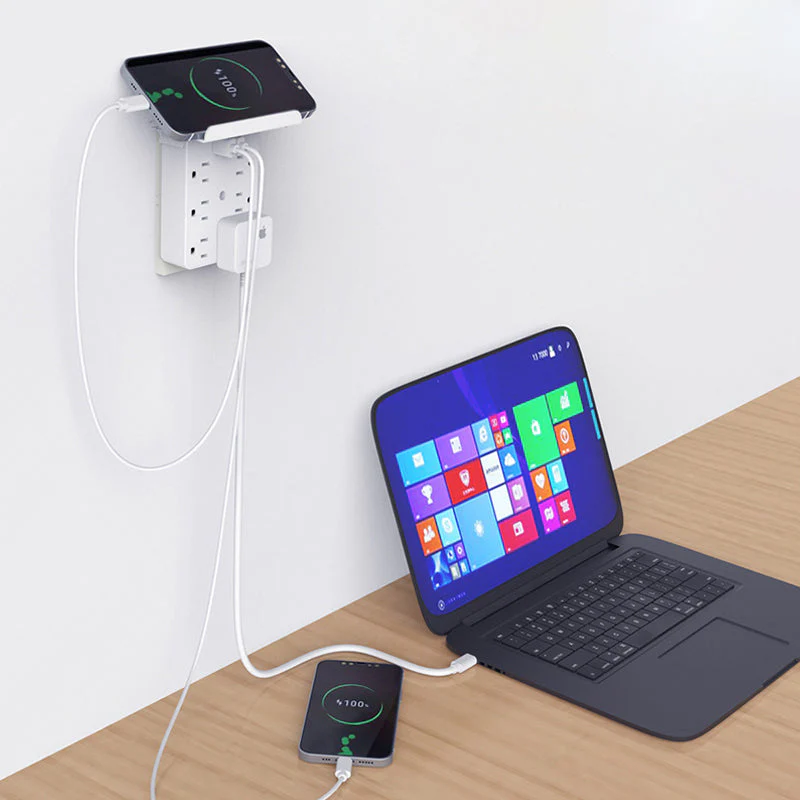 Compact Multi-Outlet Power Strip with USB - Image 4