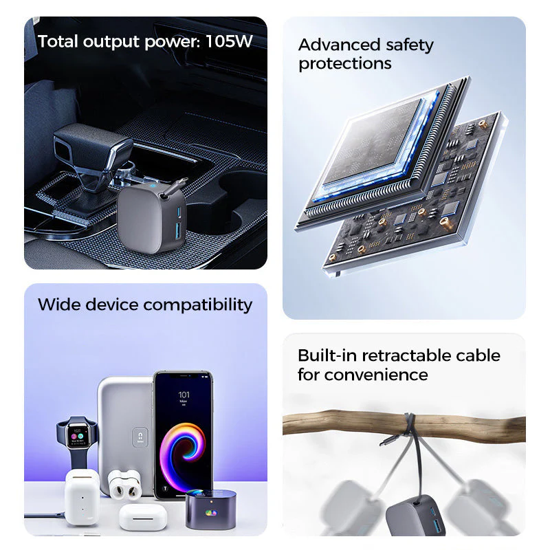 Compact Retractable Car Charger - Image 5