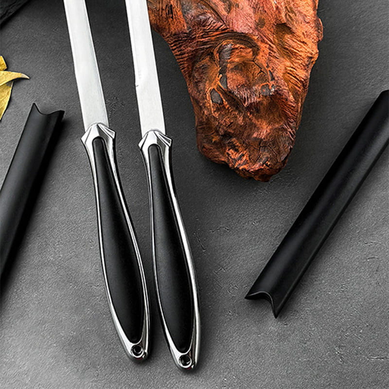 Portable Camping Straight Steel Knife with Sheath - Image 3