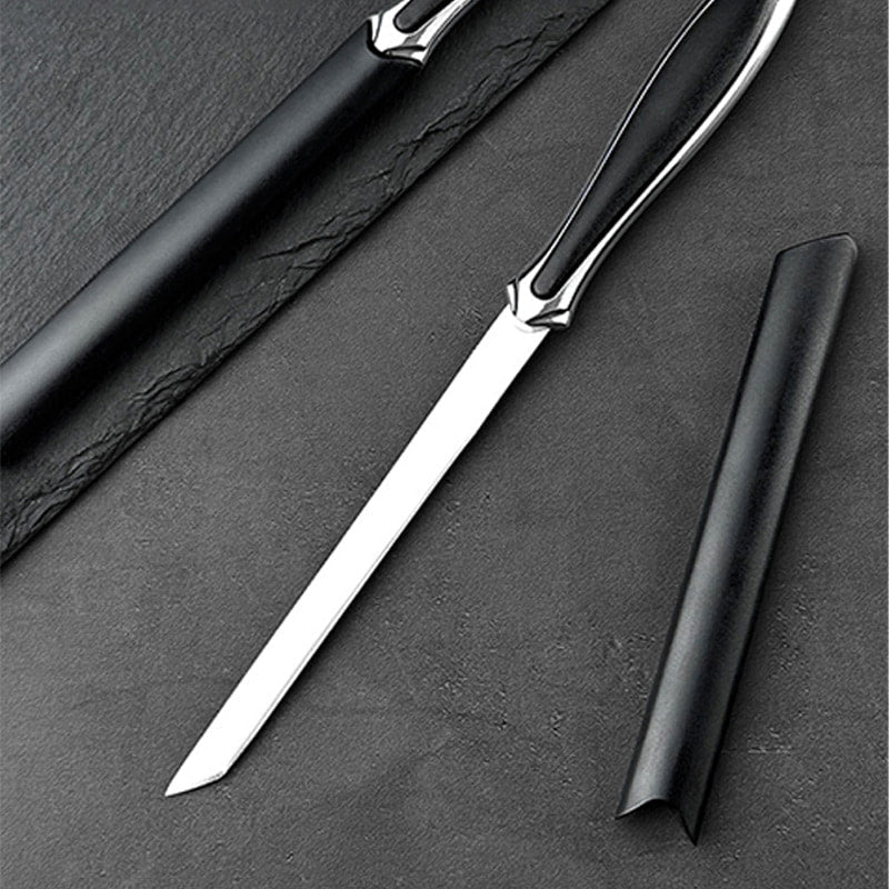 Portable Camping Straight Steel Knife with Sheath - Image 8