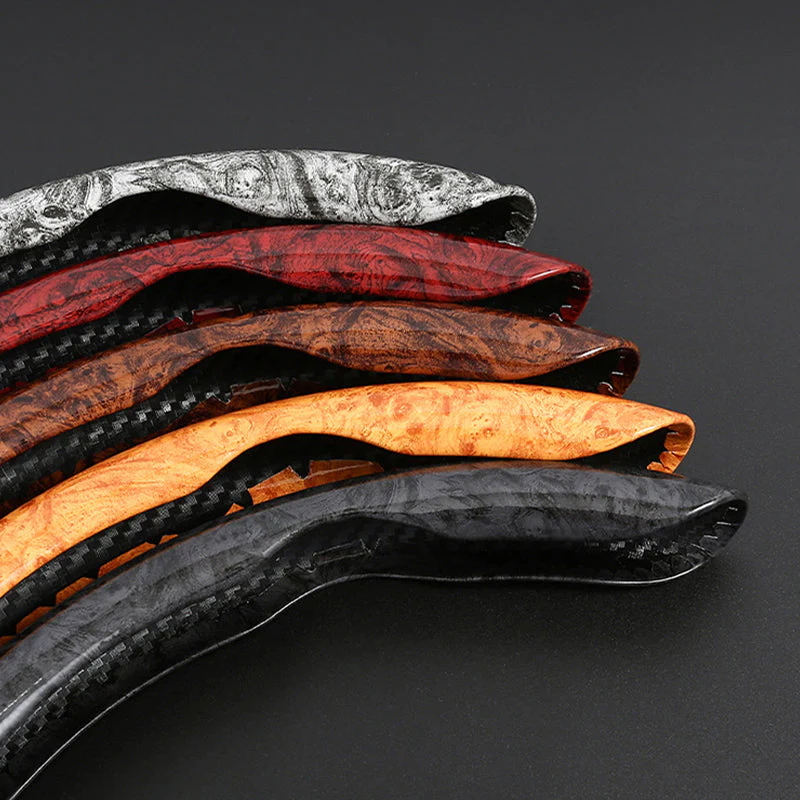 🍃🍃Carbon Fiber Pattern Laser Ultra-thin Non-slip Universal Car Steering Wheel Cover - Image 9