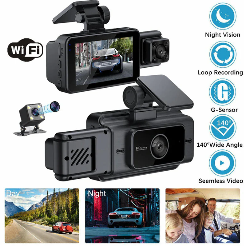 Vehicle Night Vision 3- Channel Dash Camera - Image 10
