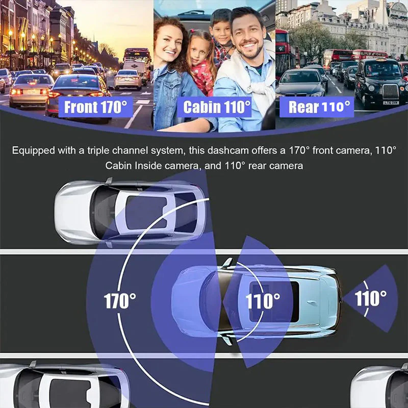 Vehicle Night Vision 3- Channel Dash Camera - Image 4