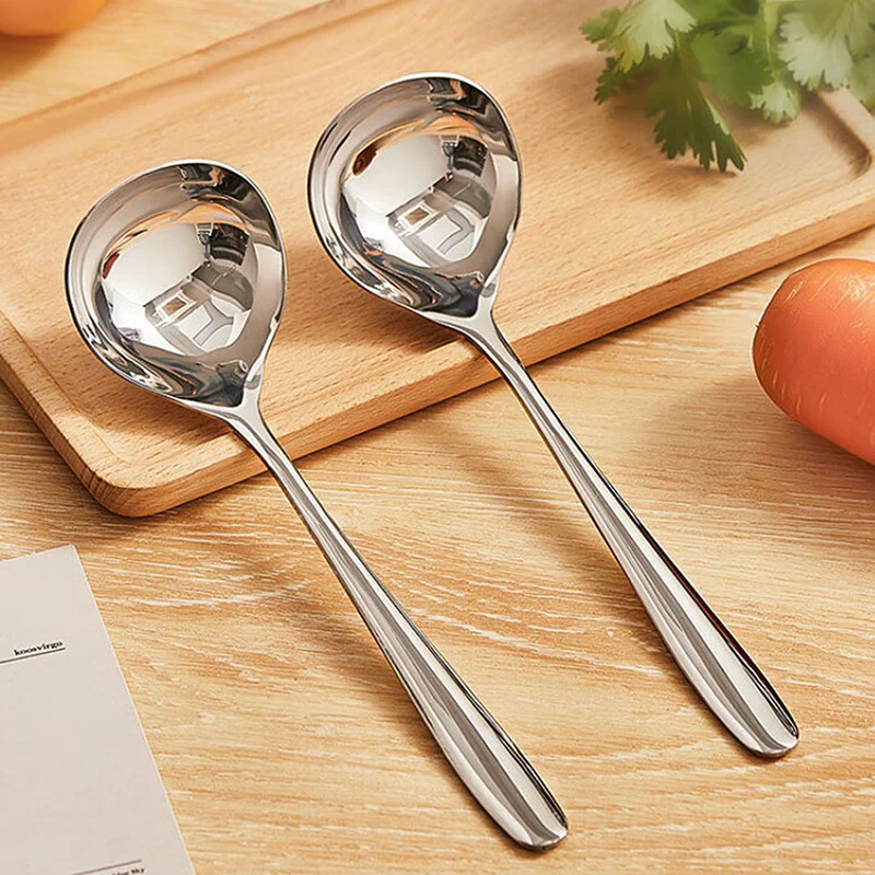 Deep Stainless Steel Soup Ladle - Image 8