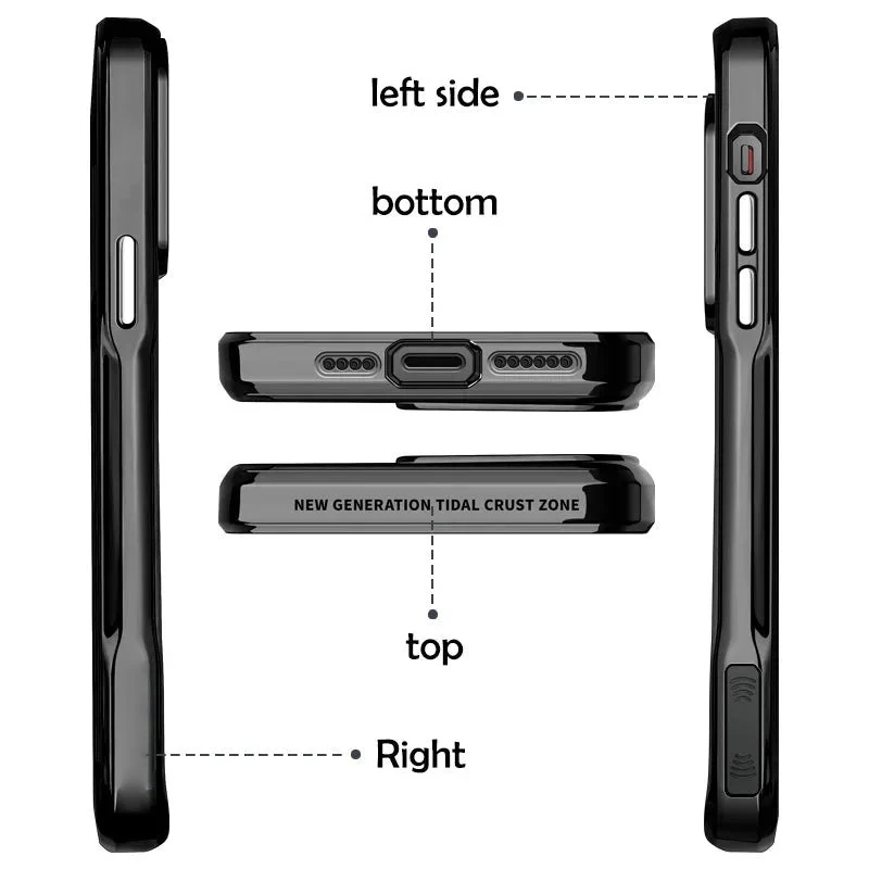 Luxury Acrylic Transparent Electroplated Soft Frame Case - Image 2