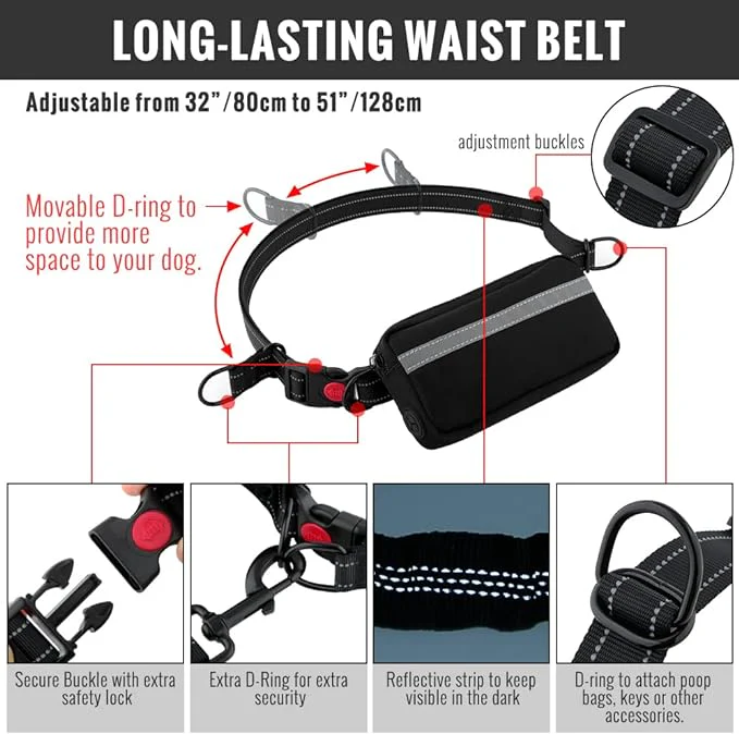 🔥Mother's Day Sale 49% OFF-Hands Free Dog Leash with Zipper Pouch - Image 16