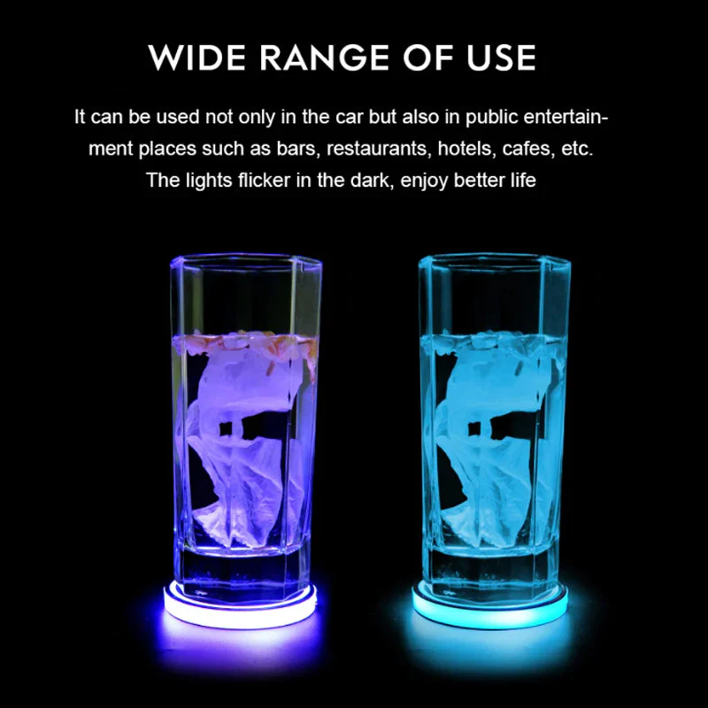 Car LED Atmosphere Light Cup Holder Pad - Image 3