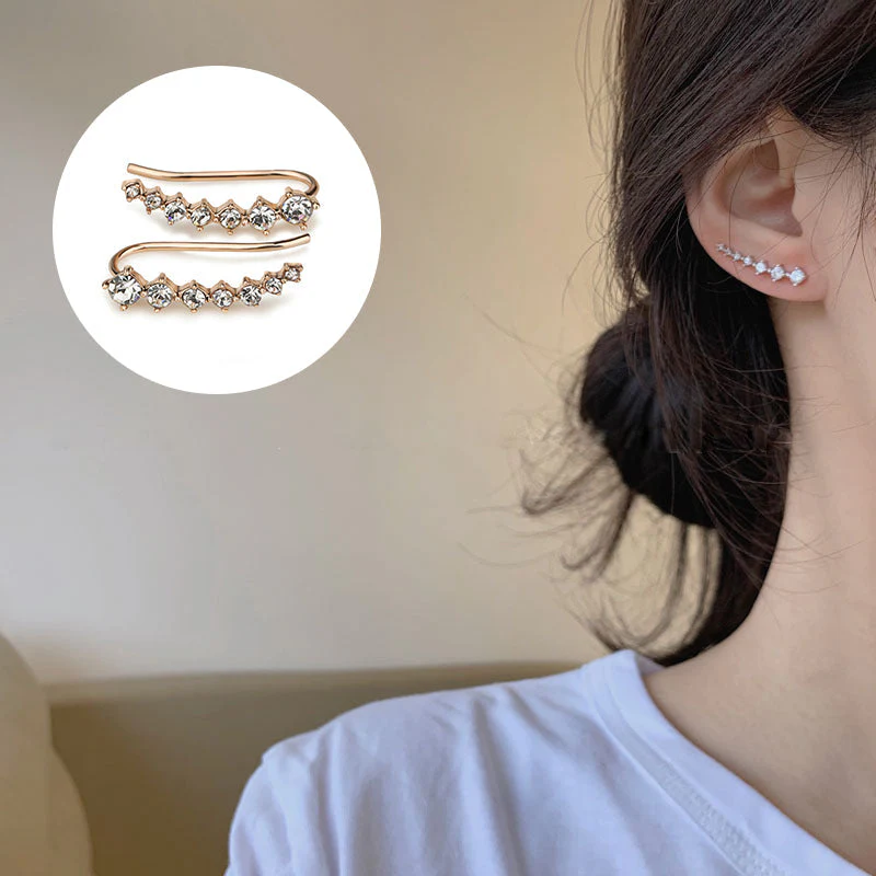 Ear Stud with Seven Stars and Diamonds - Image 9