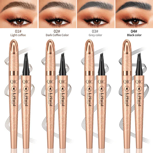 ✏️ BUY 1 GET 1 FREE! ✨ 3D Microblading Eyebrow Pencil – 4-Prong Tip, Waterproof & Natural Hair-Like Strokes 🖌️ - Image 5
