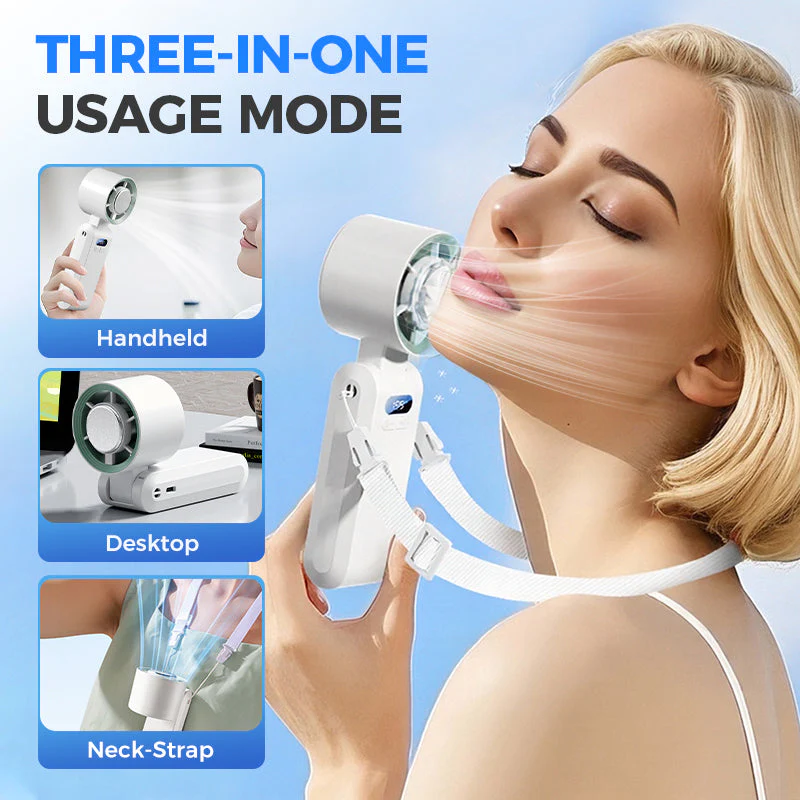 🌬️40% OFF!🧊Handheld Portable Fan with Ice Cooler - Image 3