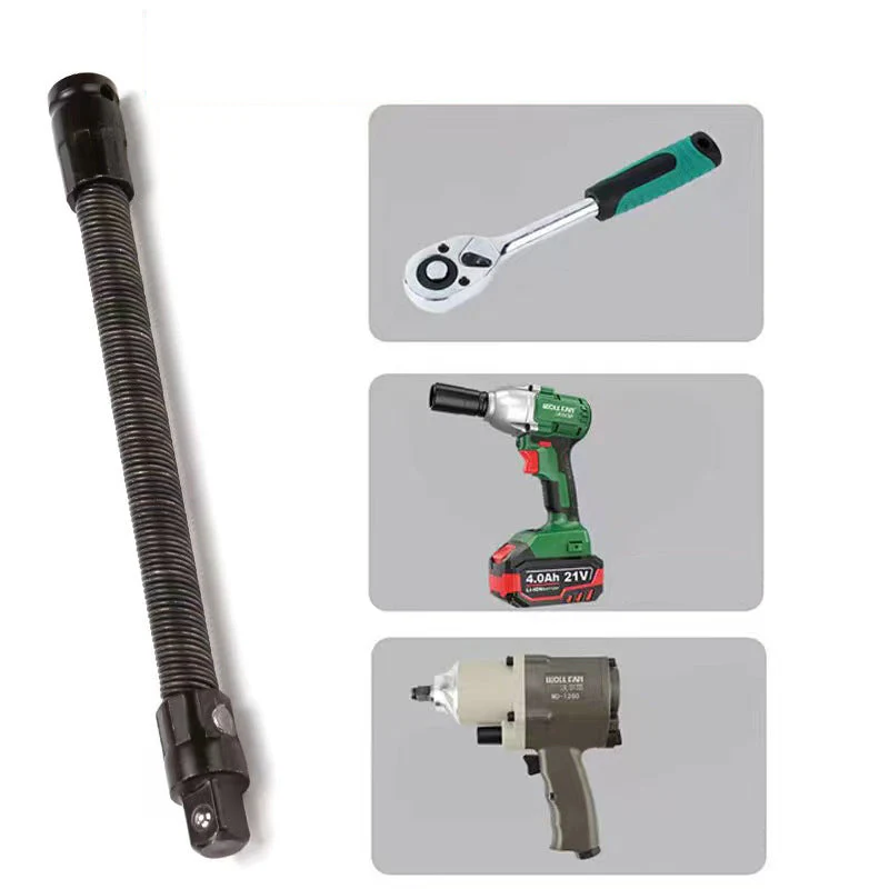🔧🌀 1/2" Flexible Socket Extension Bar! Conquer Tight Spaces in Seconds🔩🚗 - Image 5