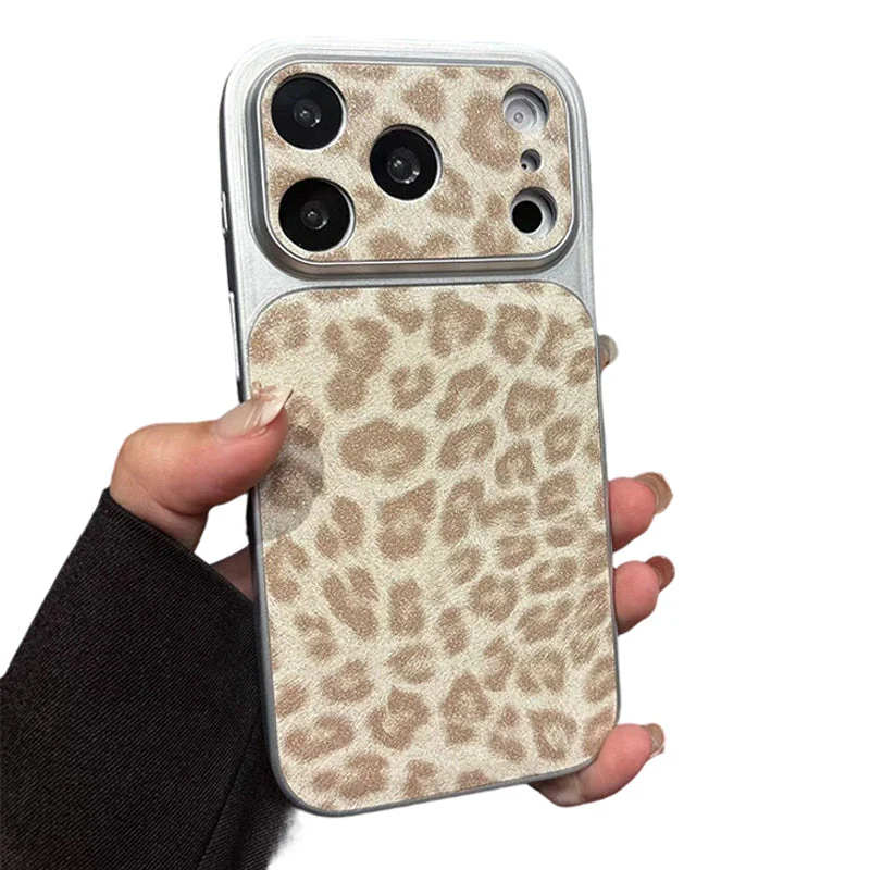 Frosted Leopard Print Shockproof Phone Case - Image 14