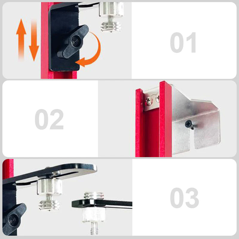 Fine-Tuning Bracket Laser Level Adapter - Stable Mounting Aluminum Alloy - Image 7