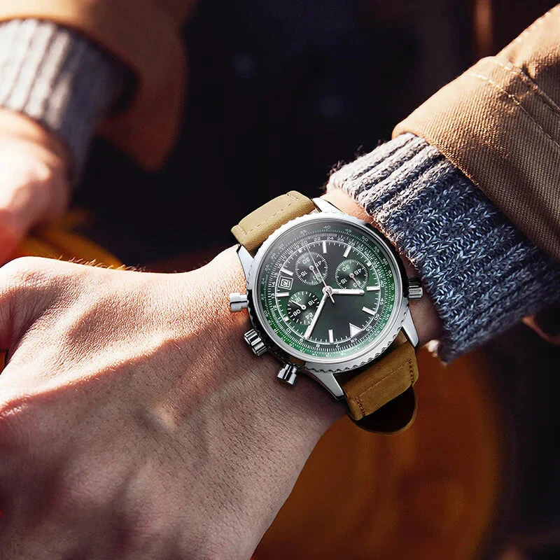 🔥(Best seller) Men's Multifunction Chronograph Waterproof Date Analog Quartz Watch - Image 3