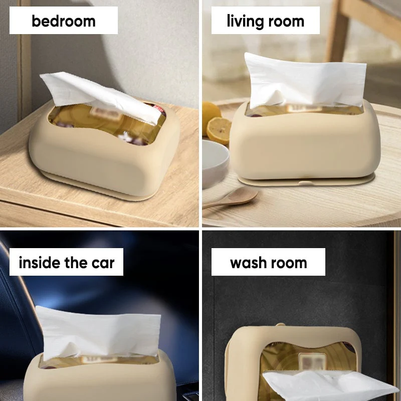 Household Silicone Suction Cup Tissue Box - Image 3