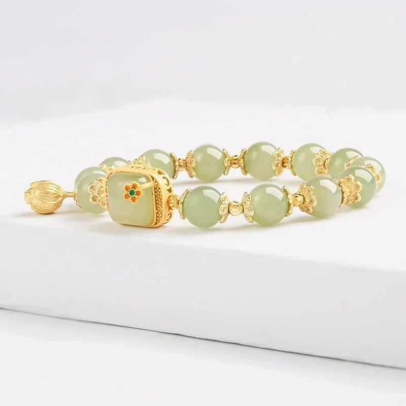 đ„ HOT SALE đ„Hotan Jade Beaded Bracelet - Image 11