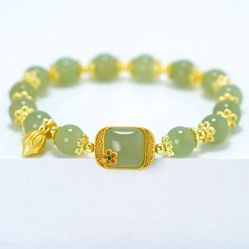 đ„ HOT SALE đ„Hotan Jade Beaded Bracelet - Image 12