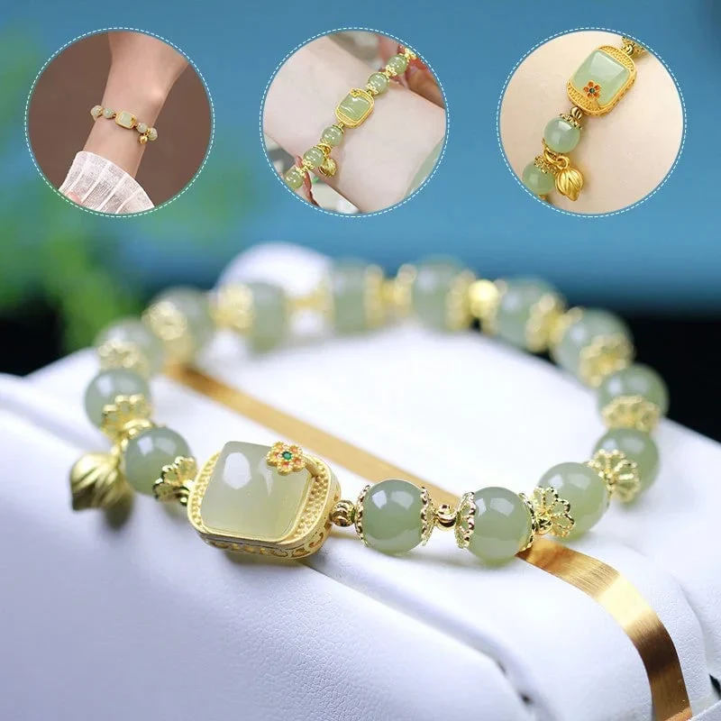 đ„ HOT SALE đ„Hotan Jade Beaded Bracelet - Image 16