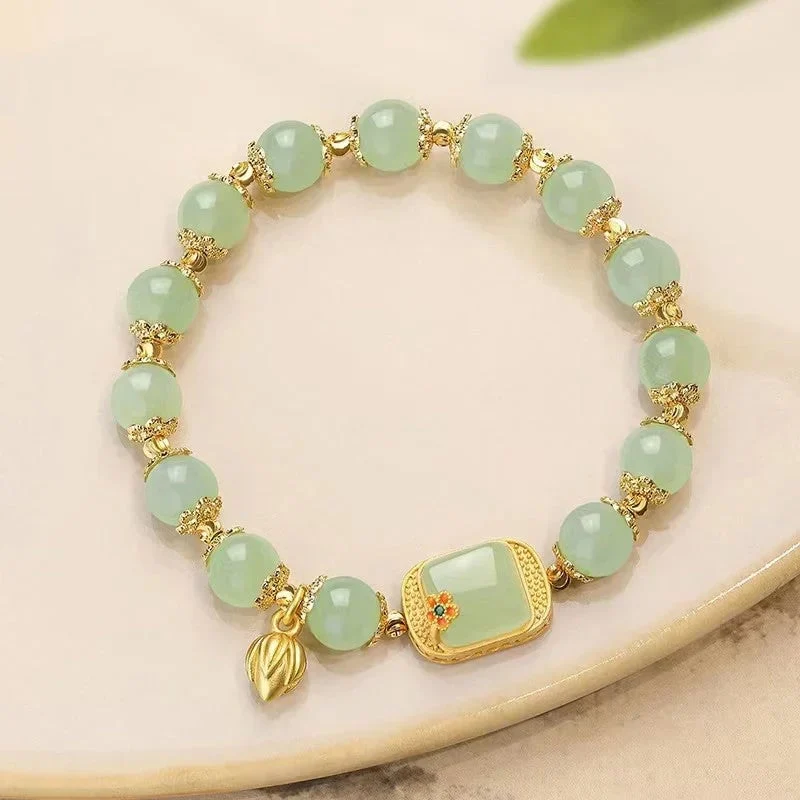 đ„ HOT SALE đ„Hotan Jade Beaded Bracelet - Image 5
